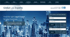 Desktop Screenshot of globallawexperts.com