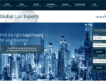 Tablet Screenshot of globallawexperts.com